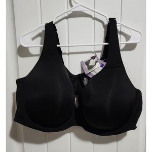 Catherines plus size plunge bra black 52D NEW NWT 99249 4096 underwire